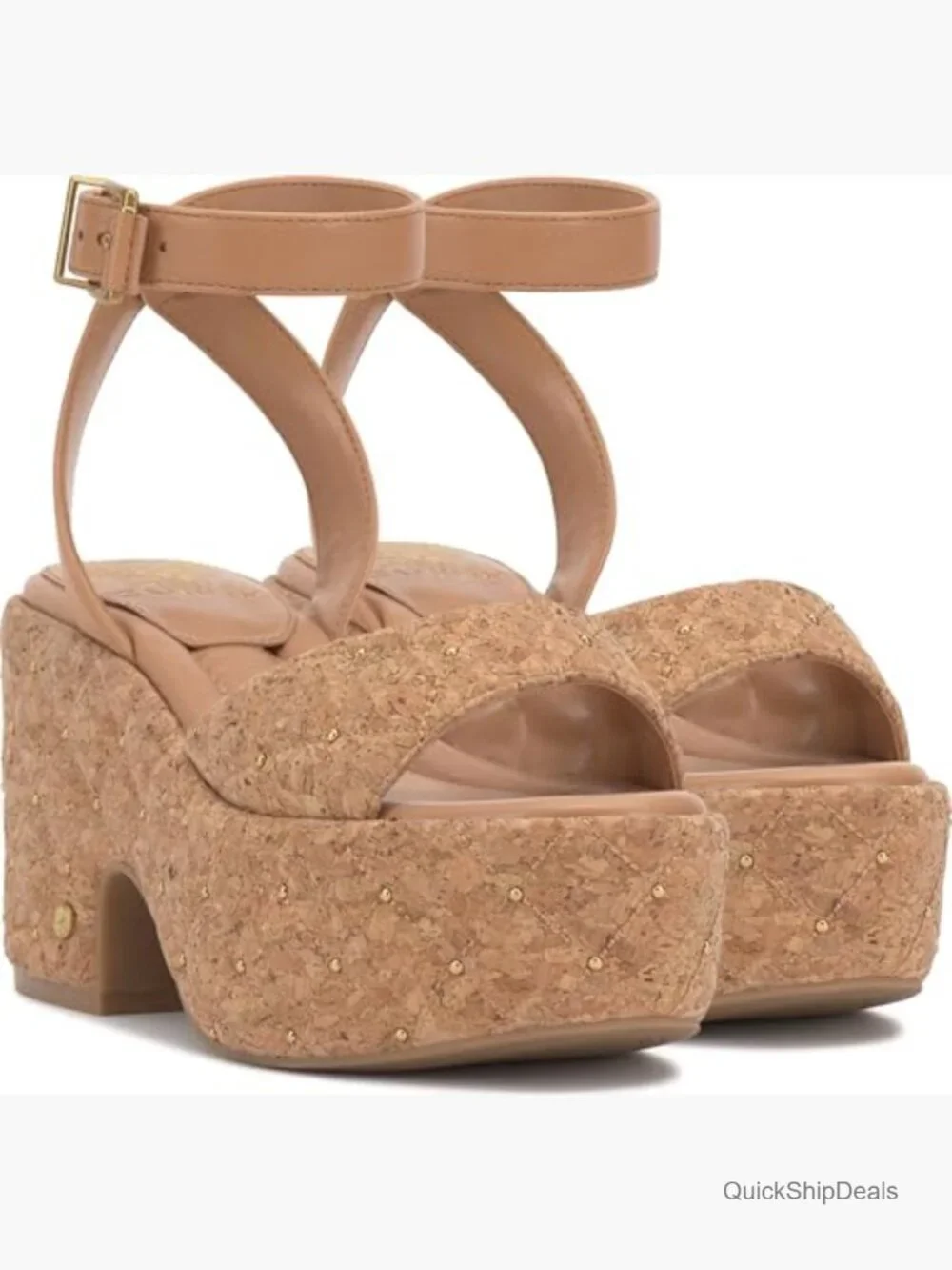 Chunky Platform Sandals with Braided Design and Ankle Strap